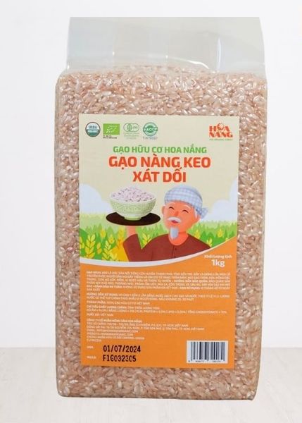 GẠO NÀNG KEO XÁT DỐI HỮU CƠ HOA NẮNG 1KG