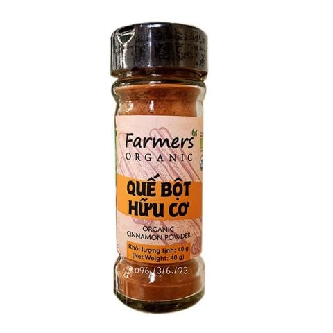 Bột quế hữu cơ Farmers hũ 40g