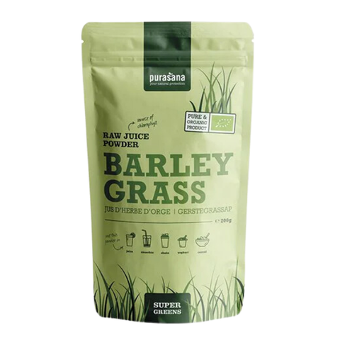 Bột cỏ lúa mạch hữu cơ Barley Grass Purasana 200g