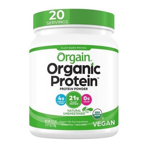 Bột protein hữu cơ không ngọt Orgain 720g