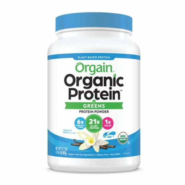 Bột protein thực vật và greens hữu cơ hương vani Orgain 882g