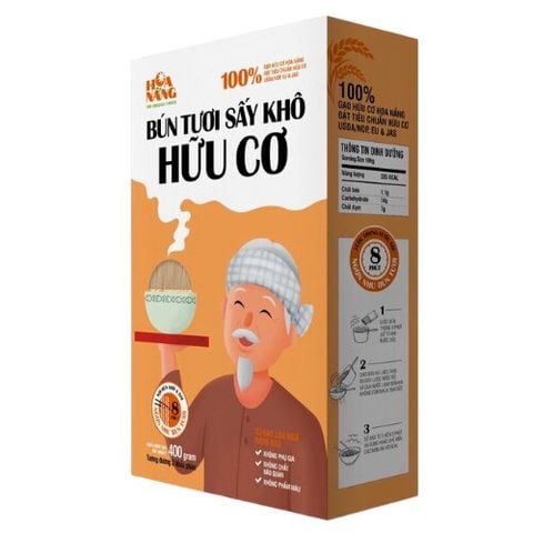 Bún tươi sấy khô hữu cơ Hoa Nắng 400g