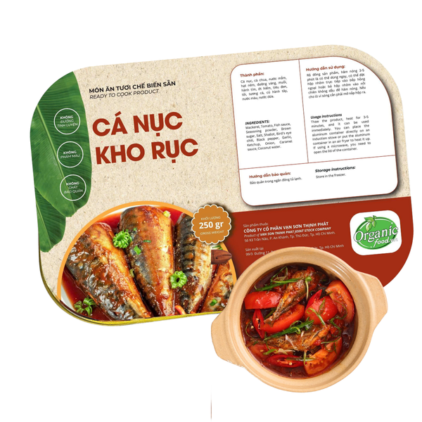 Cá nục kho rục Bếp O hộp 250g