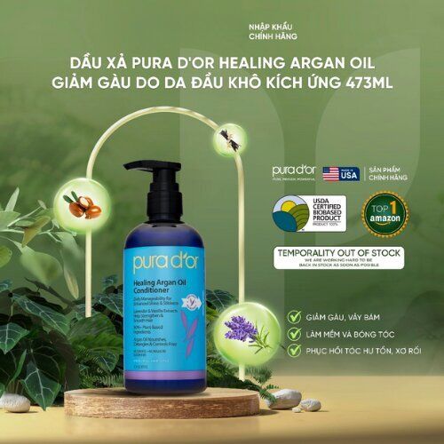 Dầu xả giảm gàu dành cho da đầu khô kích ứng - PURA DOR 473ml