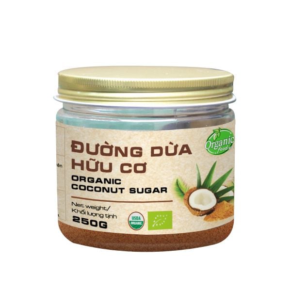 Đường dừa hữu cơ organicfood.vn 250g