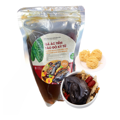 Gà Ác Tiềm Thuốc Bắc + Mì Bếp O - túi 500gr