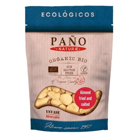 Hạt Hạnh nhân rang muối hữu cơ đã tách vỏ lụa Pano Naturae 90g