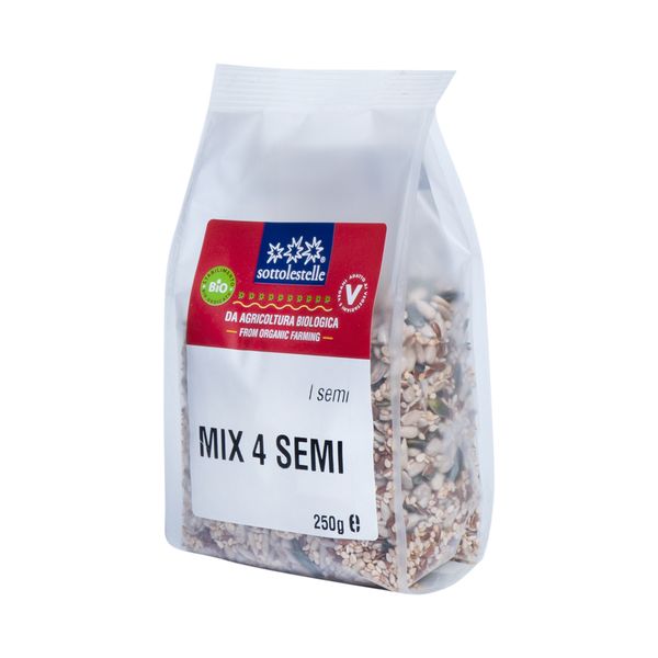 Hạt dinh dưỡng hỗn hợp 4 loại hạt hữu cơ sottolestelle 250g