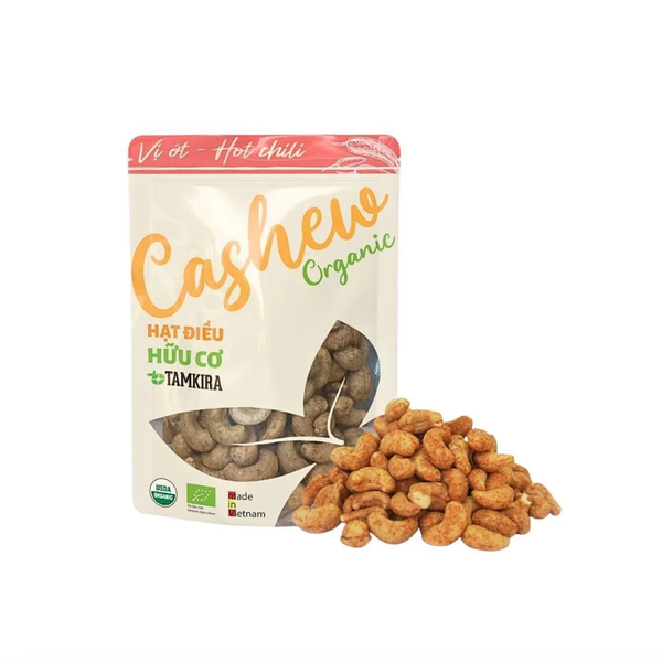 Hạt điều hữu cơ Tamkira vị ớt 120g