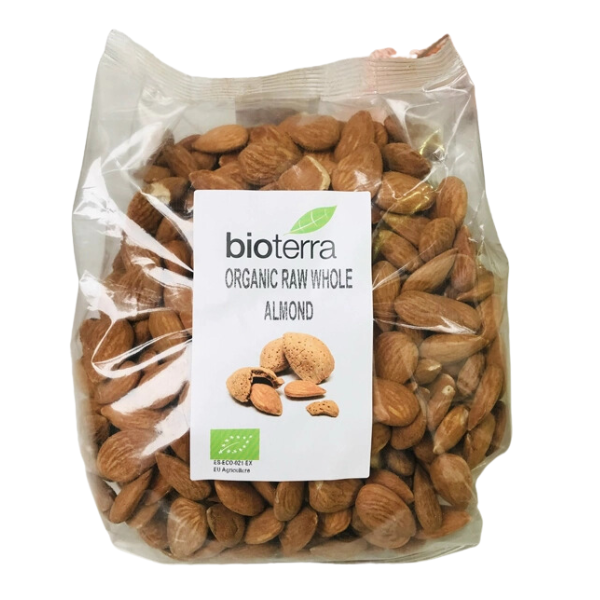 Hạt hạnh nhân hữu cơ Bioterra 500g