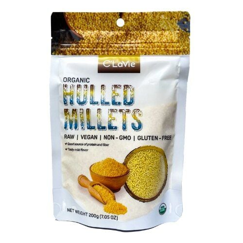 Hạt kê hữu cơ đã tách vỏ C'LaVie 200g