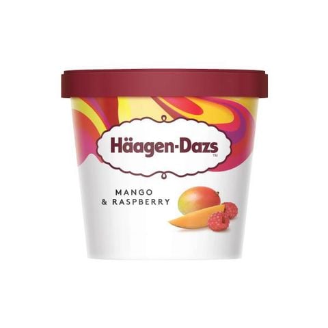 Kem Haagen Dazs hỗn hợp Xoài - Phúc bồn tử 100ml
