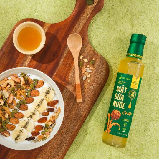 Mật dừa nước VIETNIPA cô đặc chai 375g