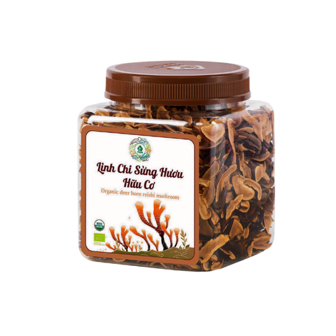 Nấm linh chi sừng hươu hữu cơ Phú Gia - 200g