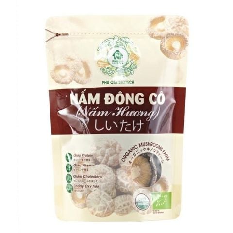 Nấm đông cô (nấm hương) phú gia org size m 70g