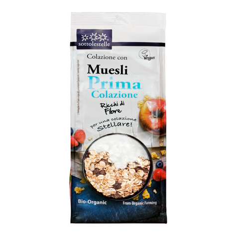 Ngũ cốc dinh dưỡng muesli hạnh nhân hữu cơ sottolestelle 350g