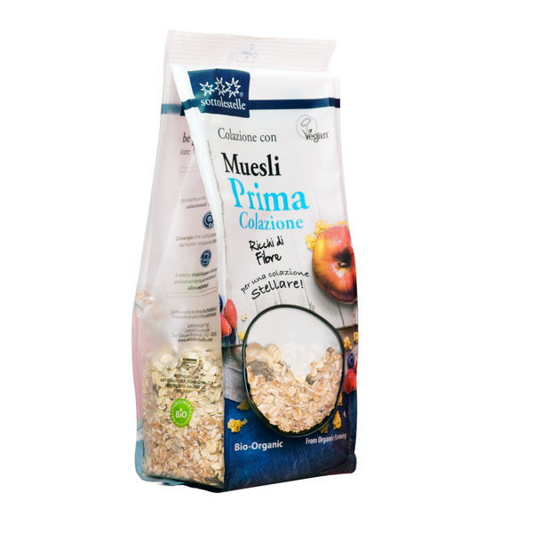 Ngũ cốc dinh dưỡng muesli hạnh nhân hữu cơ sottolestelle 350g