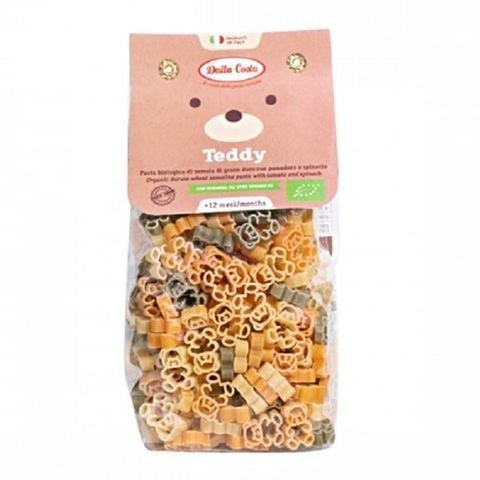 Nui rau củ hữu cơ hình gấu teddy dalla costa 200g