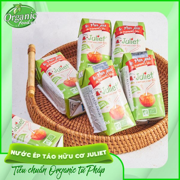 Nước ép táo hữu cơ juliet 200ml