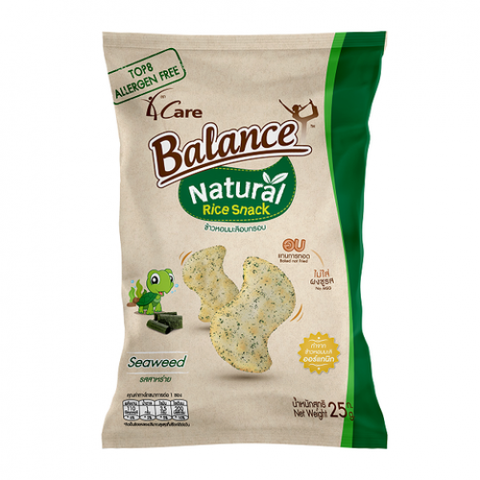 Snack gạo hữu cơ vị rong biển balance - 25g