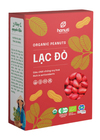 LẠC ĐỎ HỮU CƠ KHÔ HANUTI 390G