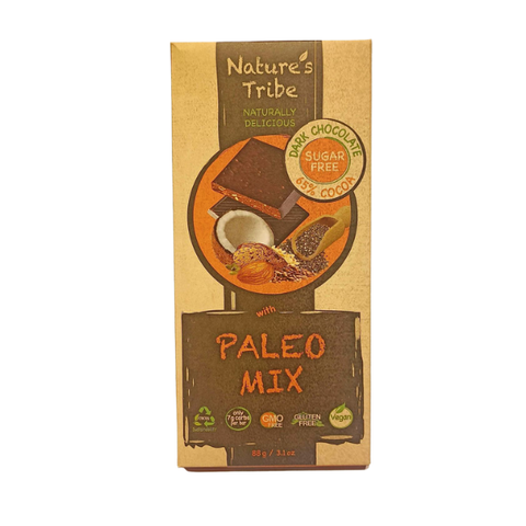 Socola đen paleo mix không đường Natures Tribe 88g