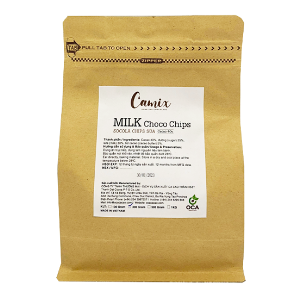Socola chips nguyên chất 52% oca
