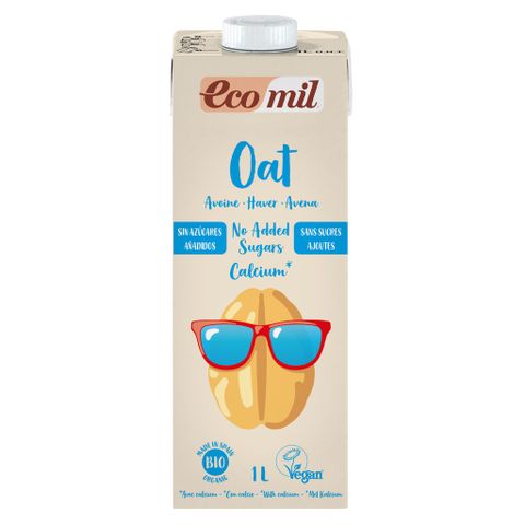 Sữa yến mạch không thêm đường calcium hữu cơ Ecomil 1l