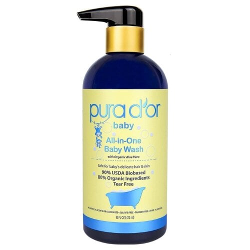 Sữa tắm gội dịu nhẹ đa năng dành cho bé PURA D'OR All-in-One 473ml
