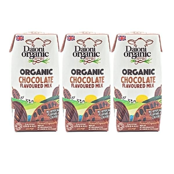 Sữa tươi vị chocolate daioni 200ml - lốc 3 hộp