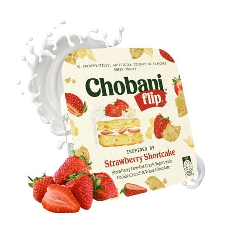 Sữa chua Hy Lạp Vị Dâu Chobani Flip 140gr