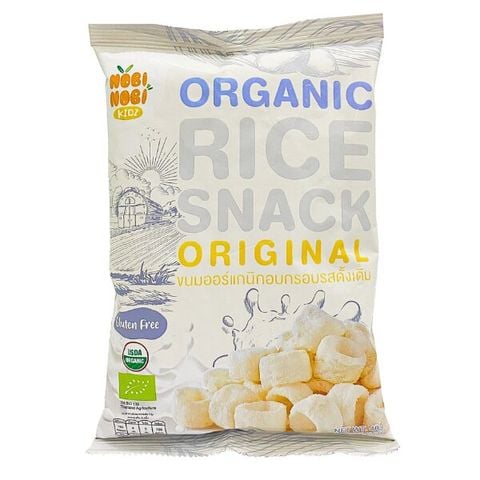 Thực phẩm bổ sung bánh snack gạo hữu cơ Nobi Nobi vị truyền thống 40g