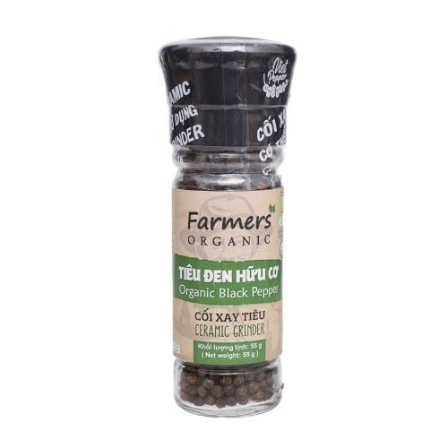 Tiêu đen hữu cơ farmer's organic 55g