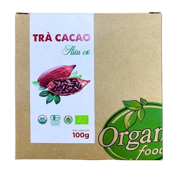 Trà cacao hữu cơ Organicfood 100g