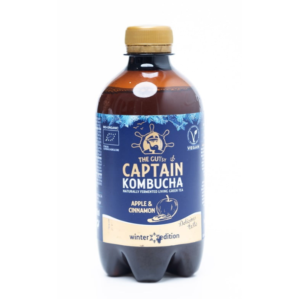 Trà kombucha hữu cơ vị táo quế 400ml