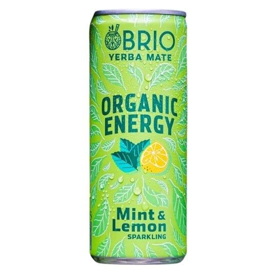 Trà năng lượng hữu cơ hương bạc hà & chanh Brio Yerba Mate