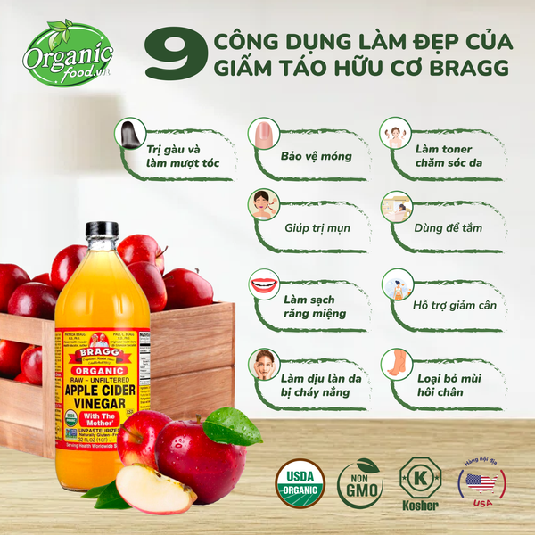 Giấm táo hữu cơ bragg