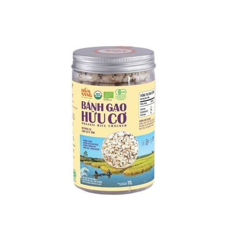 Bánh Gạo Lứt Tím Hữu Cơ Hoa Nắng 70g