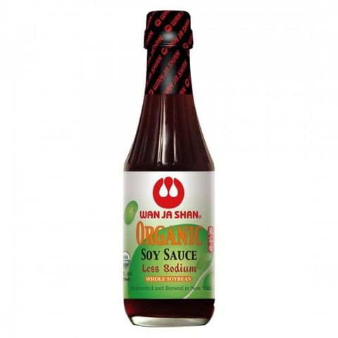 Nước tương ít muối hữu cơ wan ja shan (soy sauce less sodium) 300ml