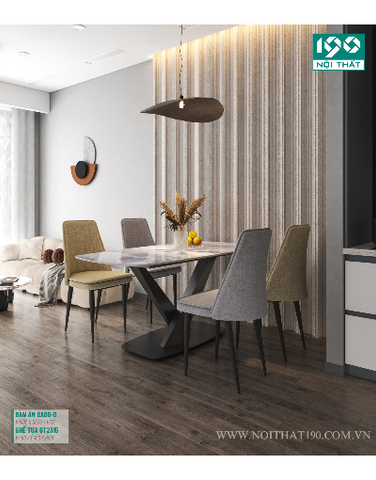 Bộ bàn ăn BA08, ghế tựa GT2315
