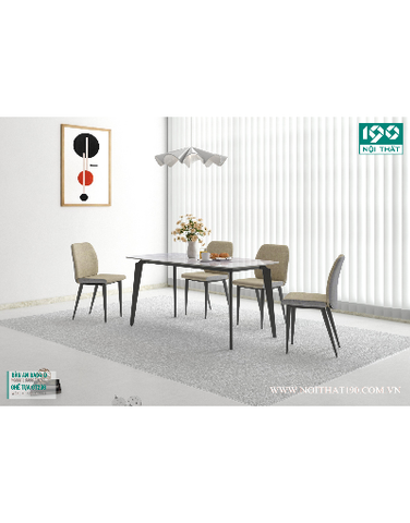 Bộ bàn ăn BA04, ghế tựa GT236