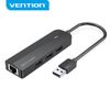 Cáp chuyển USB 2.0 to LAN (10/100)+Hub 3 port USB 2.0 Vention CHPBB