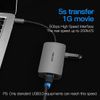 Cáp chuyển USB -C to USB3.0*3/Gigabit Ethernet/PD  Vention CHFHA