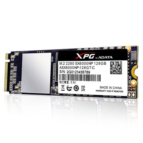 Ổ SSD Adata XPG ASX6000NP 128Gb M2.2280 NVMe Gen3x4 PCIe (đọc: 1800MB/s /ghi: 600MB/s)