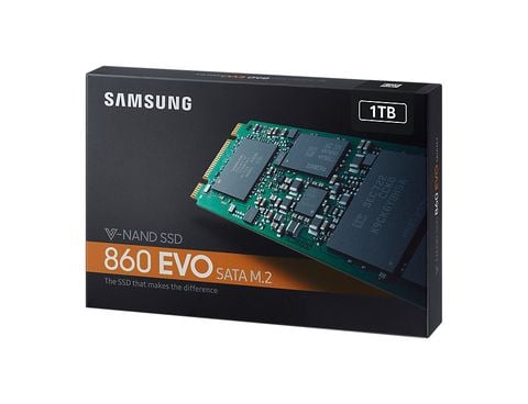 Ổ SSD Samsung 860 Evo 1Tb M2.2280 (đọc: 550MB/s /ghi: 520MB/s)