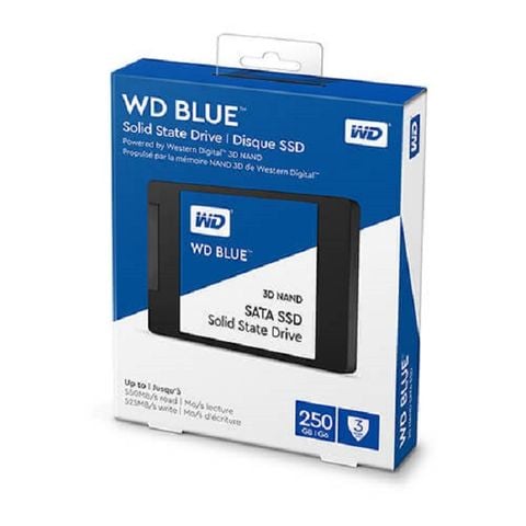 Ổ SSD Western Blue 250GB 3DNAND SATA3 (đọc: 550MB/s /ghi: 525MB/s)