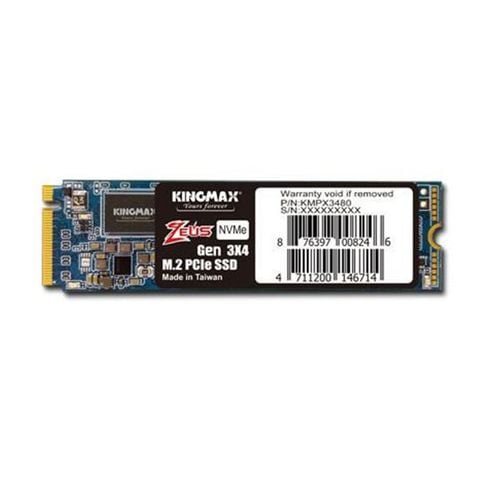 Ổ SSD Kingmax PQ3480 1Tb PCIe NVMe Gen3x4 M.2 2280 (đọc: 2500MBps /ghi: 2100MBps)