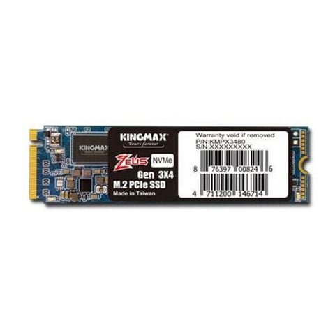 Ổ SSD Kingmax PQ3480 256Gb PCIe NVMe Gen3x4 M.2 2280 (đọc: 2300MBps /ghi: 1100MBps)