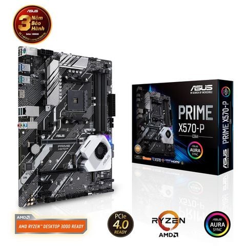 Bo mạch chủ Asus Prime X570-P (Chipset AMD X570/ Socket AM4/ VGA Onboard)