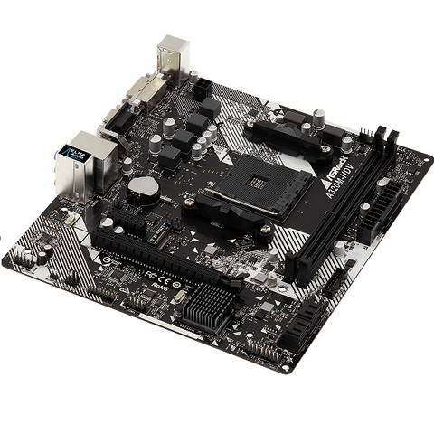 Bo mạch chủ Asrock A320M-HDV R4.0 (Chipset AMD A320/ Socket AM4/ VGA Onboard)